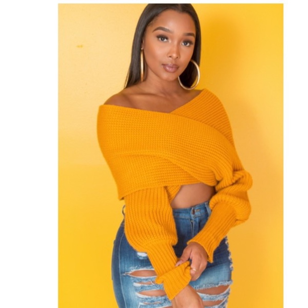 Multi Way Wrap Sweater-Black